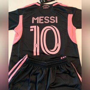Messi Kids Jersey Set - Miami Soccer Kit - Toddler Youth 18 20 22 24 26 28 30